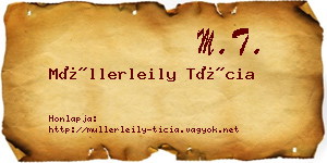 Müllerleily Tícia névjegykártya